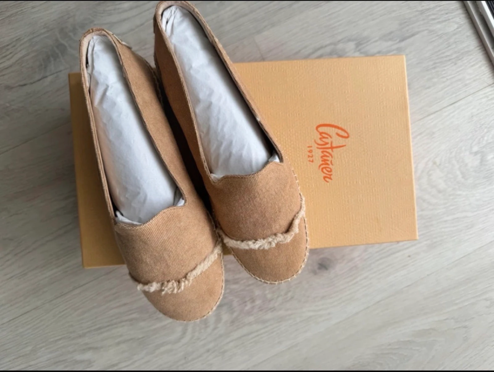 Castañer Alpercatas/Espadrilles Bege – Tam. 36 –Novas 